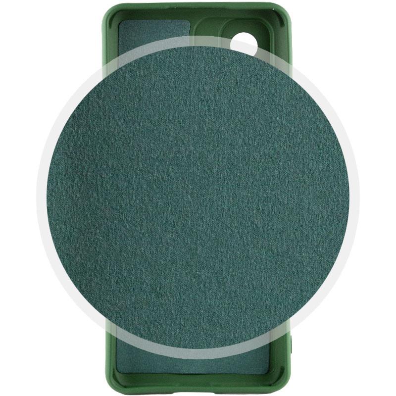 Противоударный чехол Silicone Cover Lakshmi Full Camera (A) для Xiaomi Redmi Note 10 Pro / 10 Pro Max  ЗЕЛЕНЫЙ / DARK GREEN - фото 2