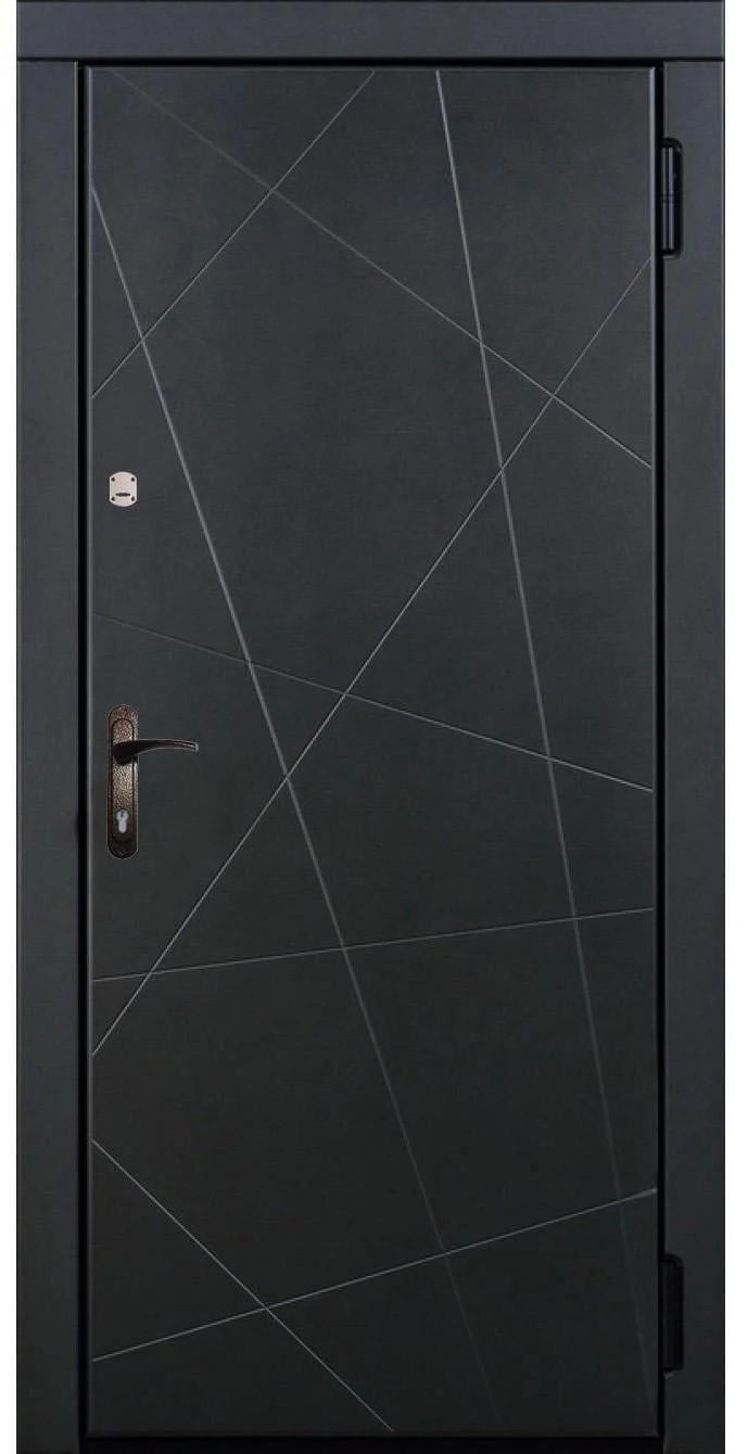 Двері вхідні праві MSM Вулкан 2 замки метал 1,2 мм МДФ Сірий Двері вхідні праві MSM Вулкан 2 замки метал 1,2 мм МДФ Сірий