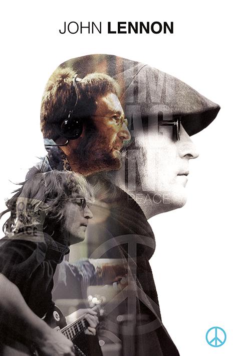 Постер плакат John Lennon Double Exposure 61x91,5 см