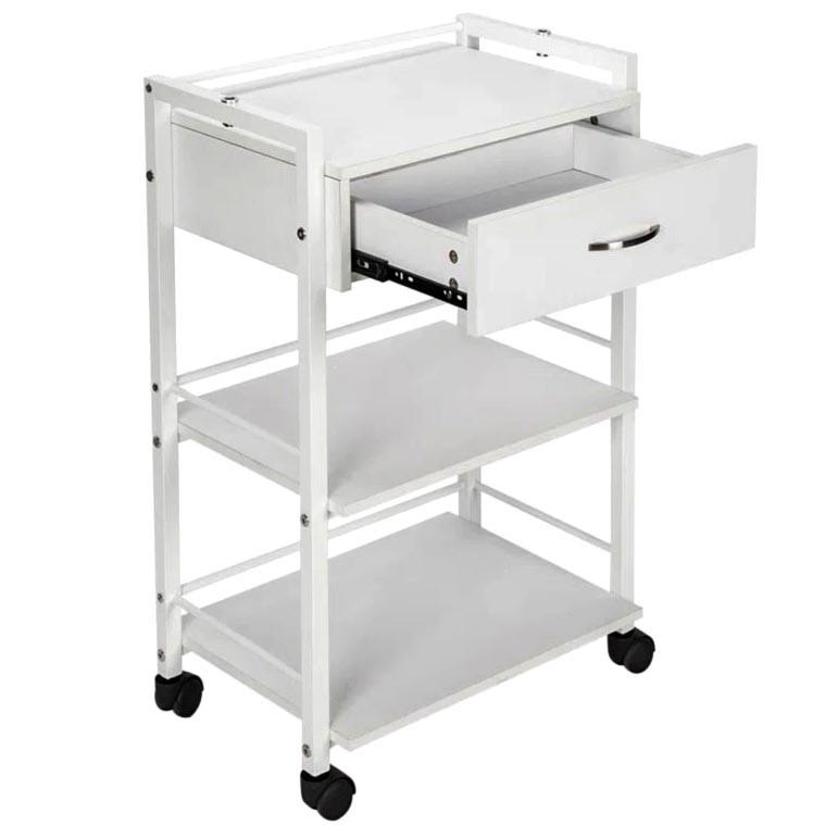 Этажерка для ванной из дерева на колесиках Весгейт Зефир (АБТ-003520)