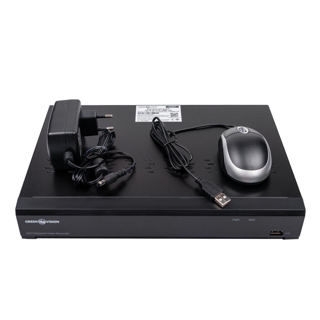 Видеорегистратор сетевой IP GreenVision GV-N-I017/16 A 12MP 16-канальный NVR для высокого разрешения камер Черный (626544) - фото 3 Видеорегистратор сетевой IP GreenVision GV-N-I017/16 A 12MP 16-канальный NVR для высокого разрешения камер Черный (626544) - фото 3