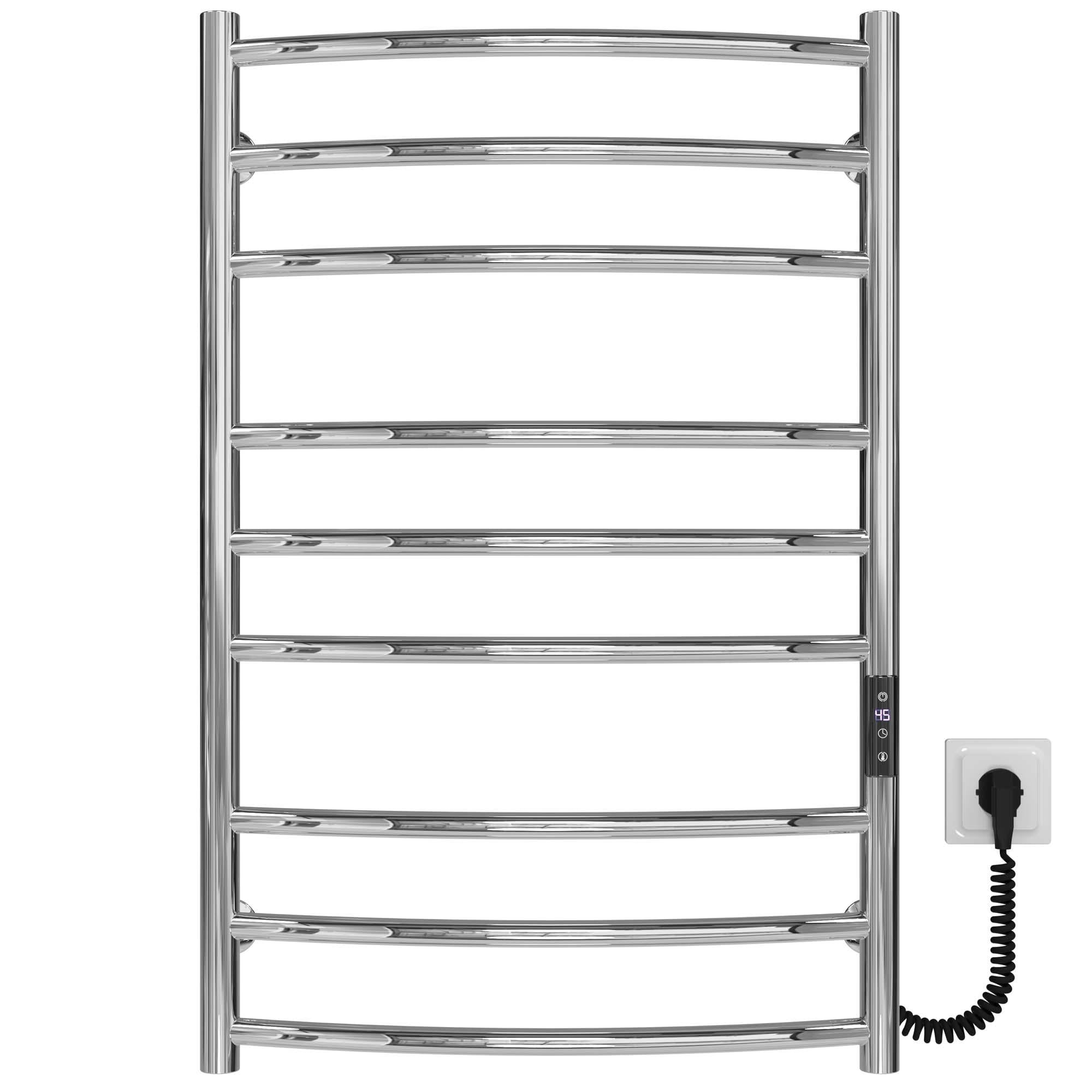 Полотенцесушитель электрический Deffi Классик Элит П9 JD03 правое подключение нержавеющая сталь 600х800 мм Хром (C.KE.80.60.9.E.C.R.1)