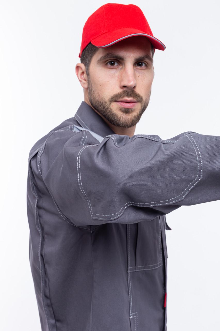 Костюм робочий ЄВРО куртка та штани XXL р. 56-58 182-188 см Сірий/Темно-сірий (27736087) - фото 2 Костюм робочий ЄВРО куртка та штани XXL р. 56-58 182-188 см Сірий/Темно-сірий (27736087) - фото 2