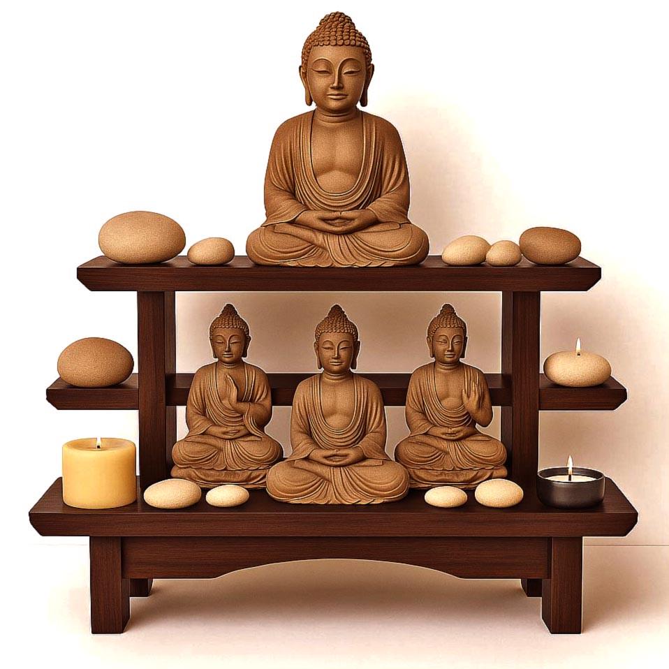 Алтарь для медитации из дерева Снатис Савоярди (ЛАТ-001815)