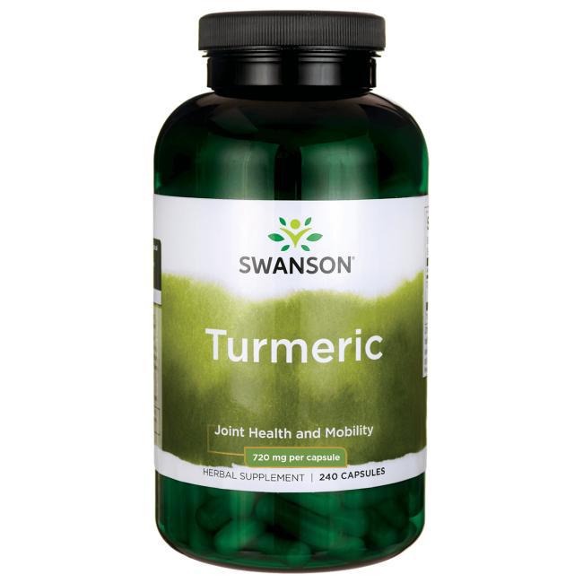 Экстракт корня куркумы Swanson Turmeric 720 mg 240 capsules