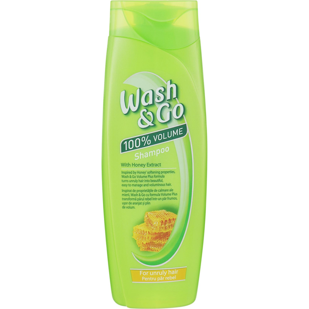 Шампунь Wash & Go з екстарктом меду для неслухняного волосся 360 мл