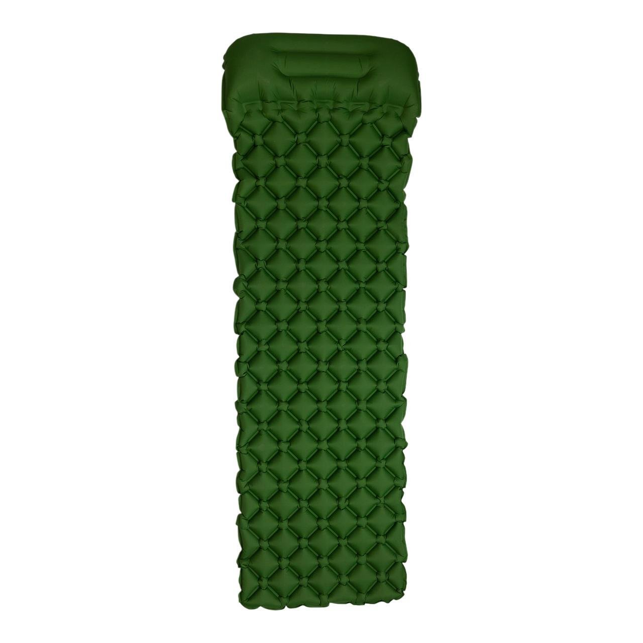 Килимок для намету надувний похідний 190х55х3 см Зелений (7185) - фото 1 Килимок для намету надувний похідний 190х55х3 см Зелений (7185) - фото 1