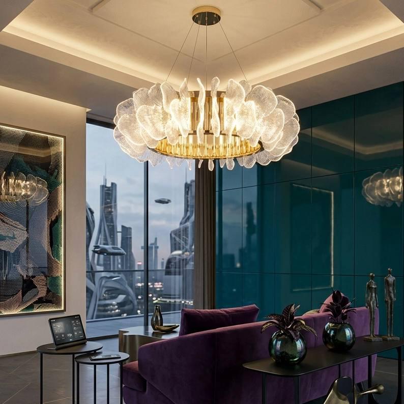 Люстра светодиодная Zilini 8022А/600 50W Золотистый (33285376)