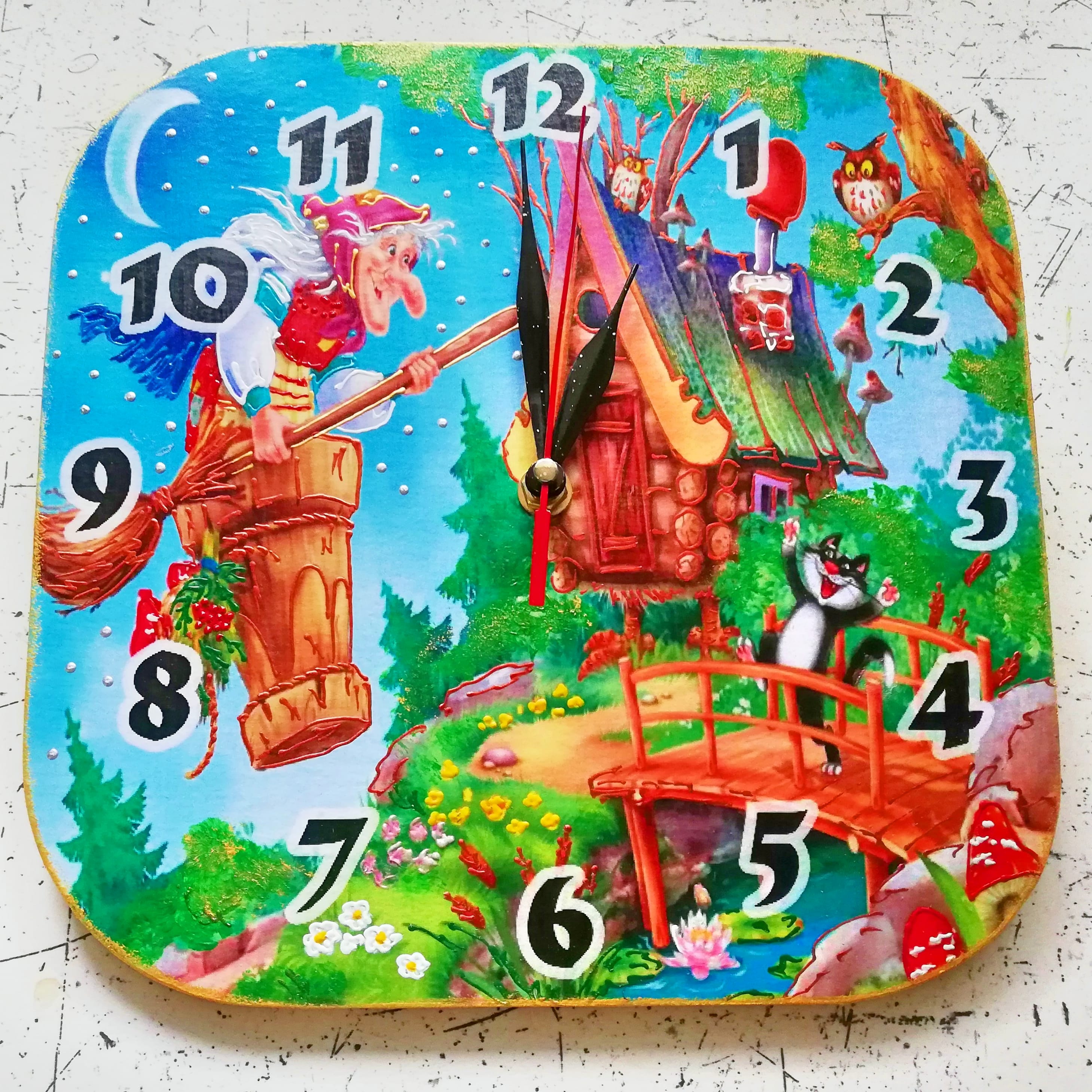 Часы настенные интерьерные Okl Gifts 25х25 см 248