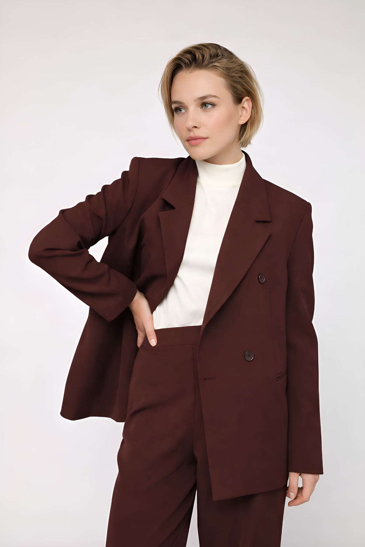 Жакет женский Yuki р. 44 Темно-коричневый (ЦБ-00284422)