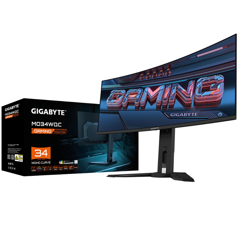 Монітор Gigabyte MO34WQC Gaming Monitor вигнутий OLED 3440x1440 3K Ultra WQHD 34" (tf6435) - фото 11