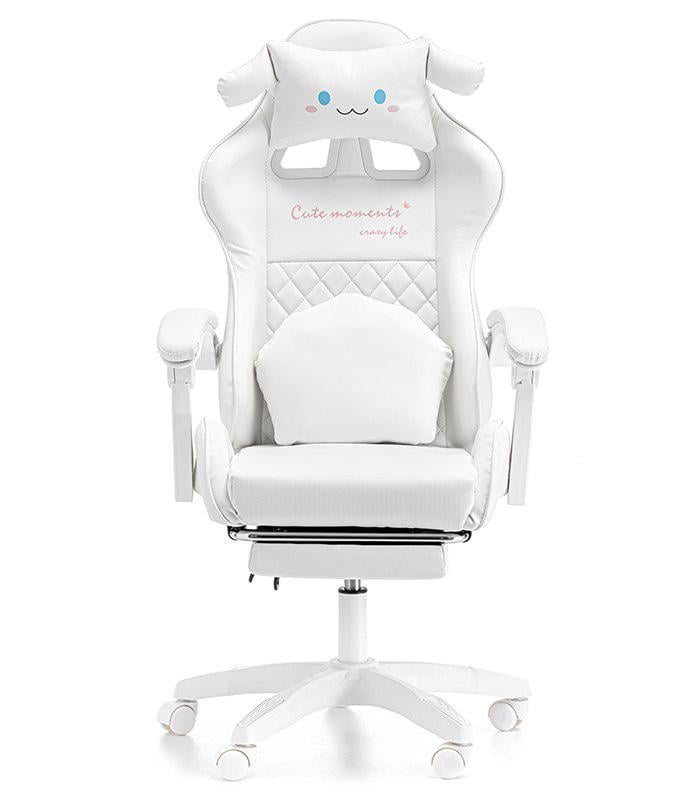 Крісло геймерське дитяче G894 з подушками та підставкою для ніг Білий (24096864) - фото 9
