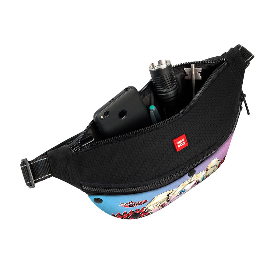 Поясна сумка Waudog Family для корму та аксесуарів Харлі Квін 33x17x10 см Multicolored (1533-0153) - фото 2 Поясна сумка Waudog Family для корму та аксесуарів Харлі Квін 33x17x10 см Multicolored (1533-0153) - фото 2