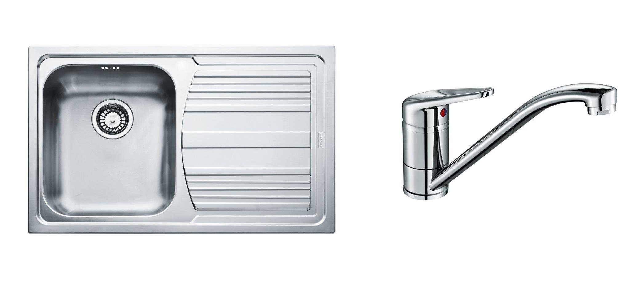 Комплект из мойки Franke Logica Line LLL 611-79 101.0381.810 и смесителя Franke Novara-Plus 115.0347.142