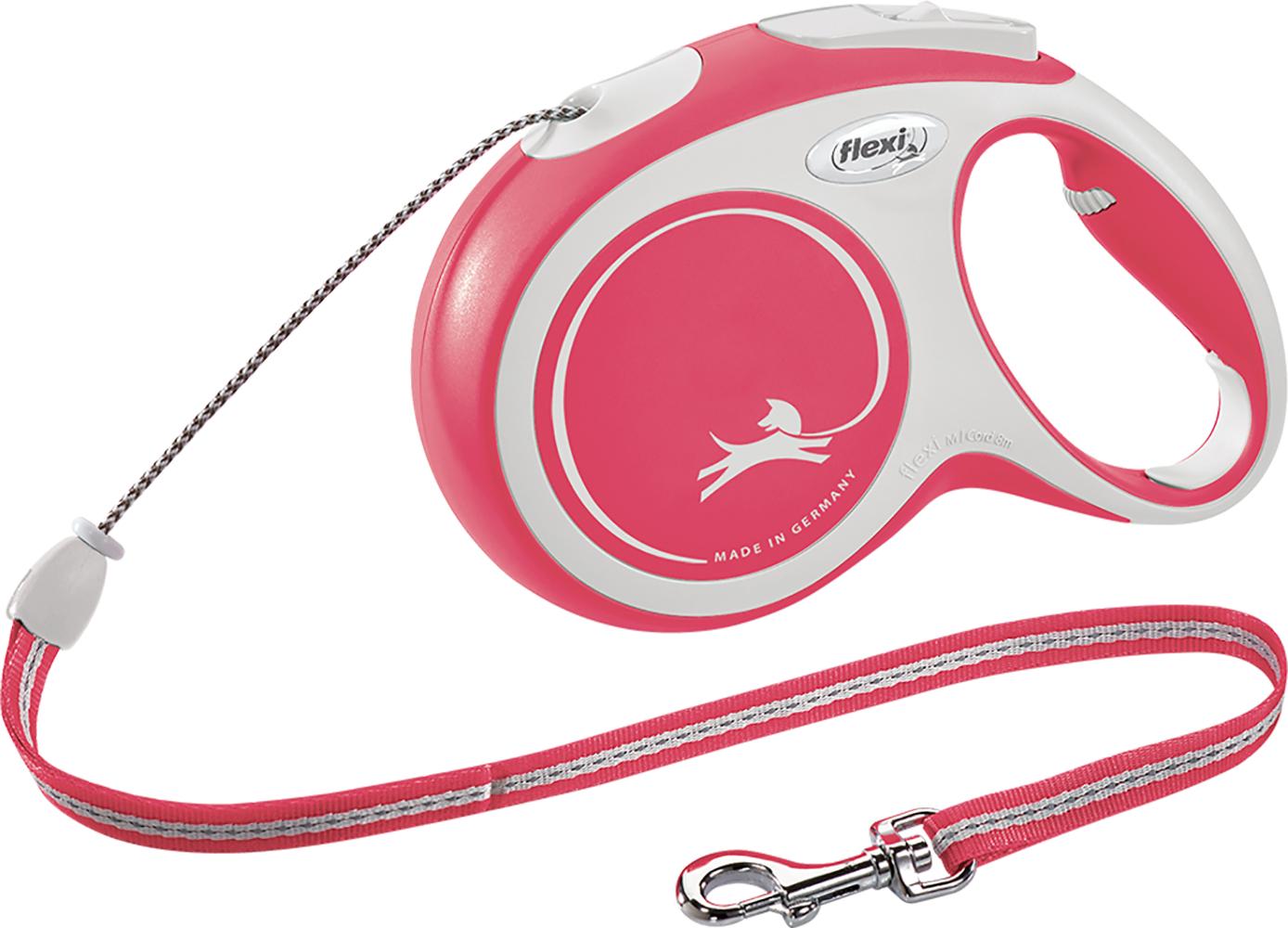 Повідець-рулетка Flexi New Comfort М трос 8 м Червоний (4000498043127)