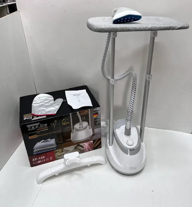 Отпариватель вертикальный Zepline ZP-129 для одежды стационарный напольный с вешалкой и доской 3000 W - фото 2