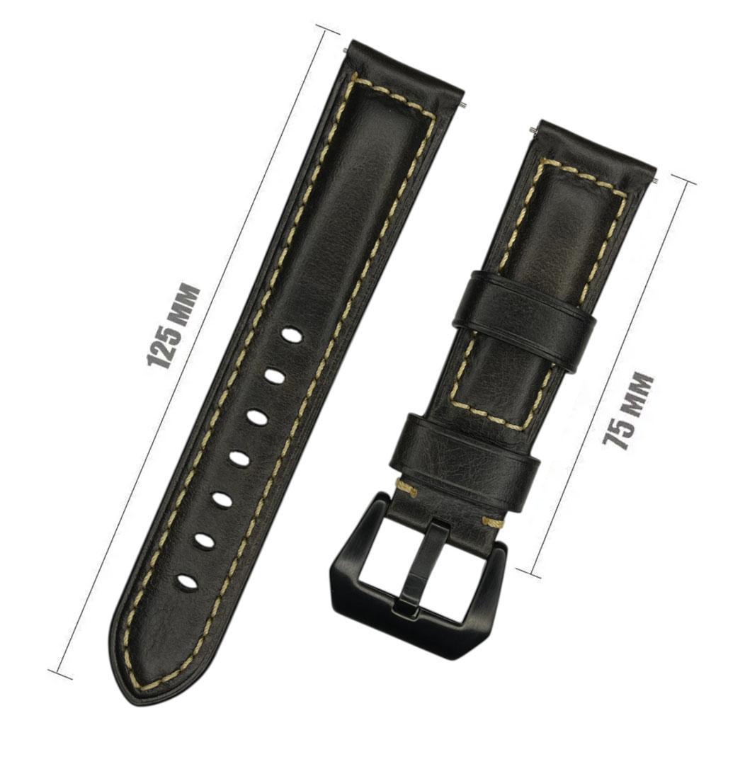 Ремешок кожаный Primolux F001 Black buckle для часов Xiaomi Redmi Watch 5 Active/5 Lite Dark Brown (2615155744) - фото 7 Ремешок кожаный Primolux F001 Black buckle для часов Xiaomi Redmi Watch 5 Active/5 Lite Dark Brown (2615155744) - фото 7