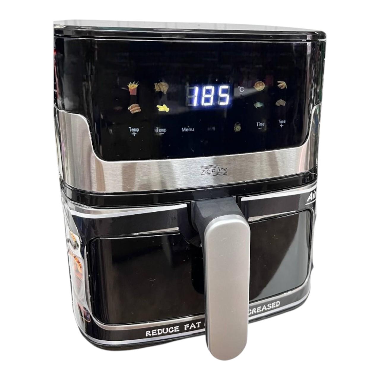 Аерофритюрниця-мультипіч Zepline ZP-215 з антипригарним покриттям та сенсорним дисплеєм 3500 Вт 8 л (є292)