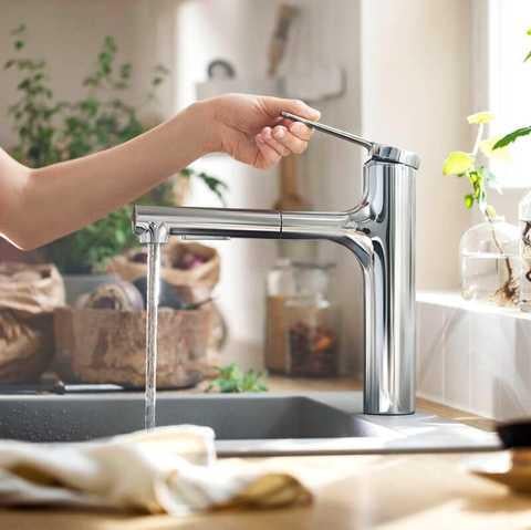 Змішувач для кухні Hansgrohe Zesis M33 200 1jet (74808000) - фото 2