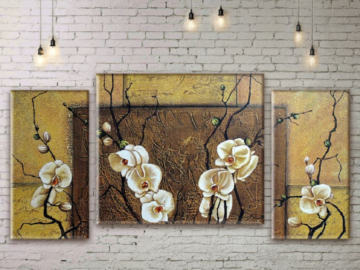 Картина модульна 3 частини ArtStar Орхідея 120х180 см ADFL0045