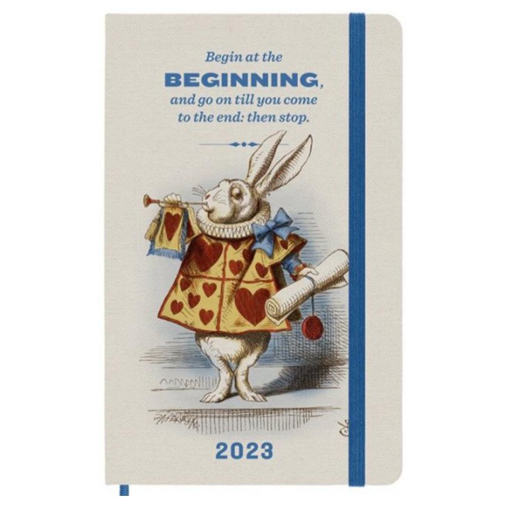 Еженедельник Moleskine 2023 Alice Кролик средний (DAL12WN3CY23)
