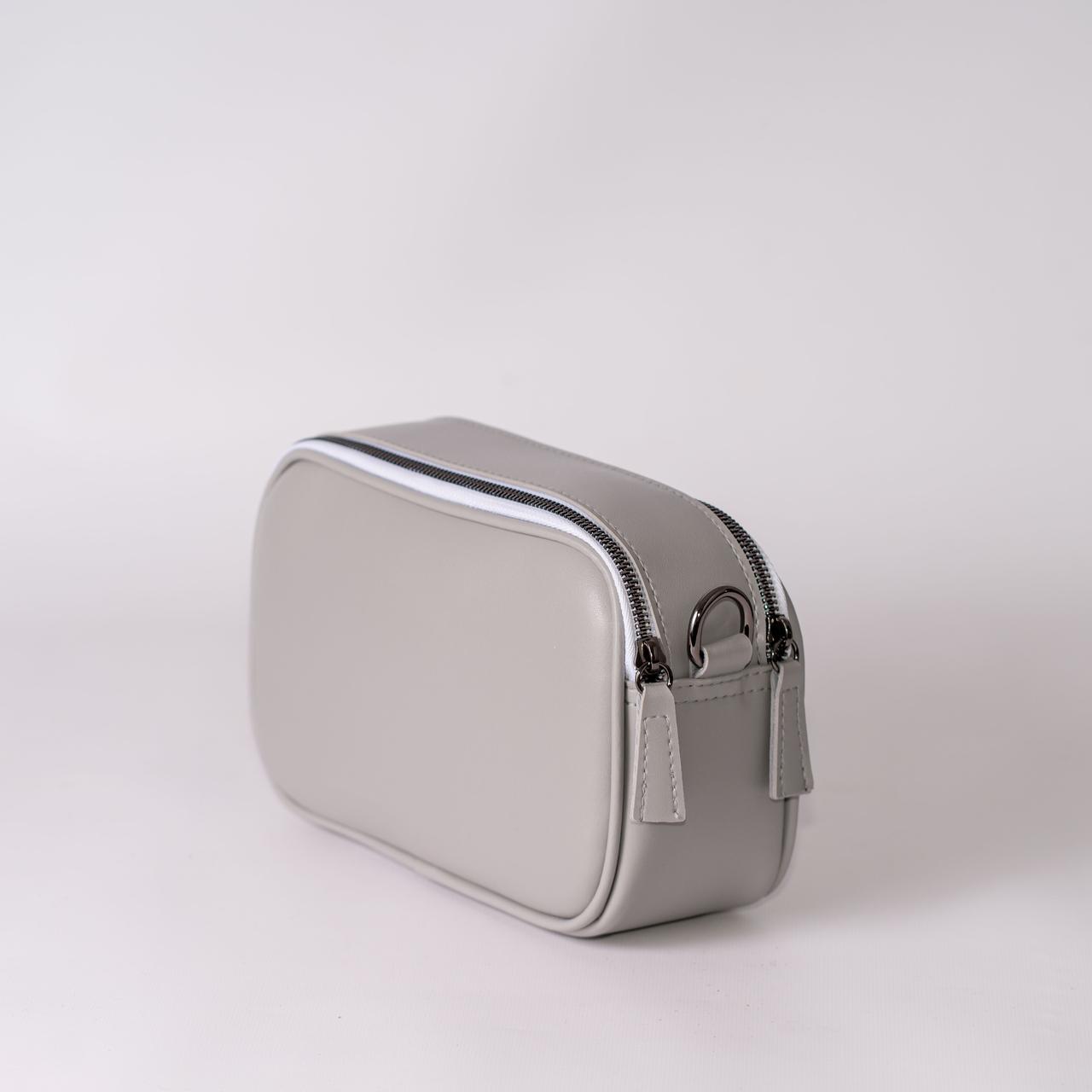 Сумка женская кросс-боди XENIA № 43-24 из эко-кожи Серый - фото 4