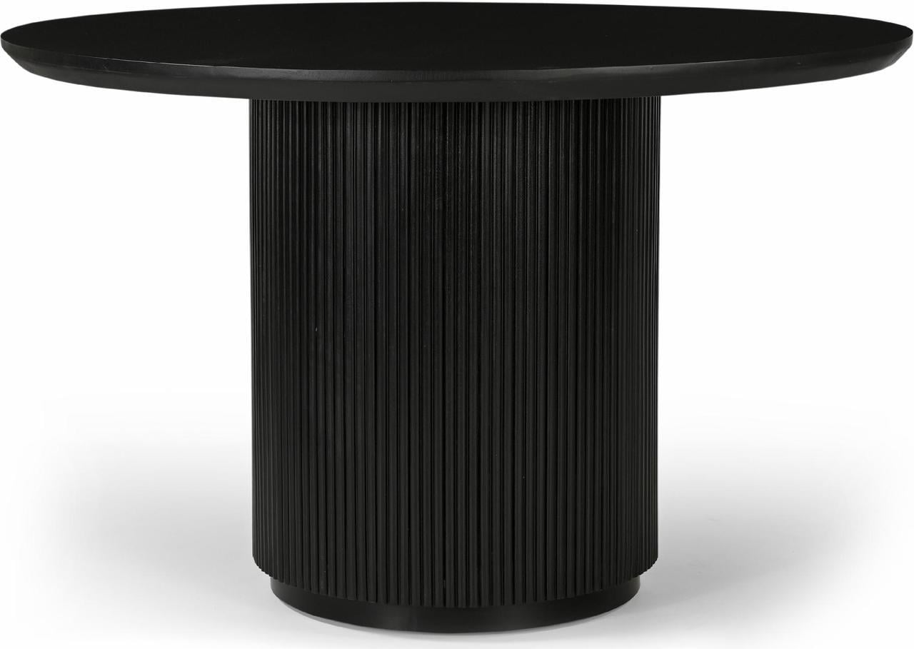 Стіл обідній Isabella 4-місний 120 см Black wooden top and black base (13916)