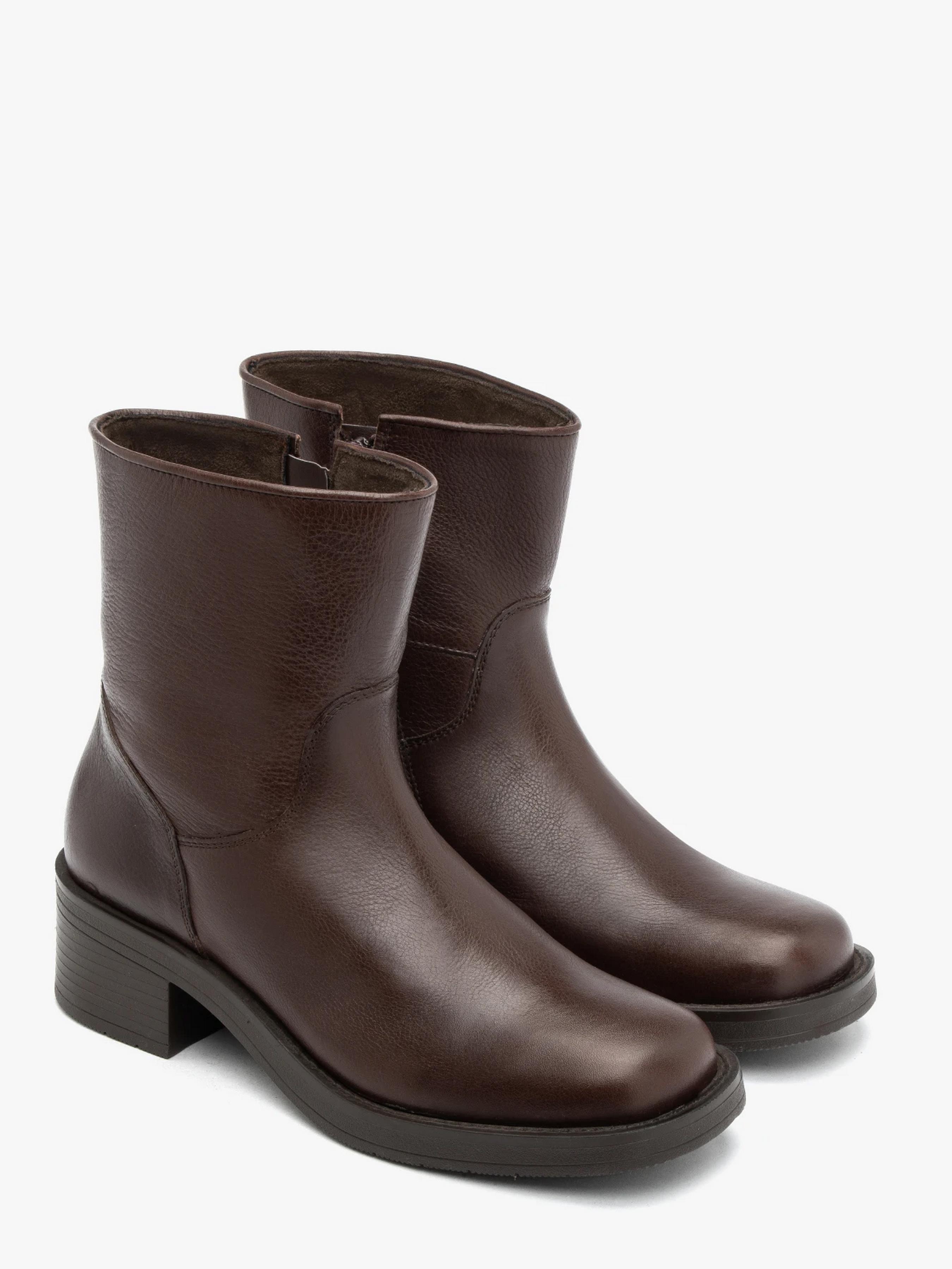 Ботинки кожаные женские RYLKO р. 37 Коричневый (E3VK4___ _2TQ)