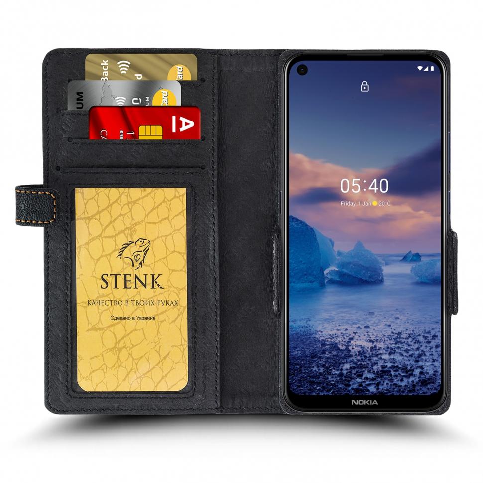 Чехол книжка Stenk Wallet для Nokia 5.4 Черный (68895) Чехол книжка Stenk Wallet для Nokia 5.4 Черный (68895)