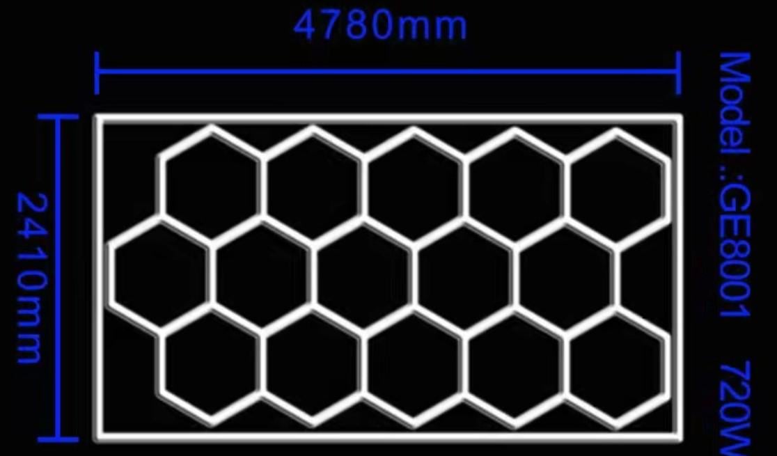 Модульная светодиодная система Hexagon Light 4780x2410 мм (HX-1) - фото 2