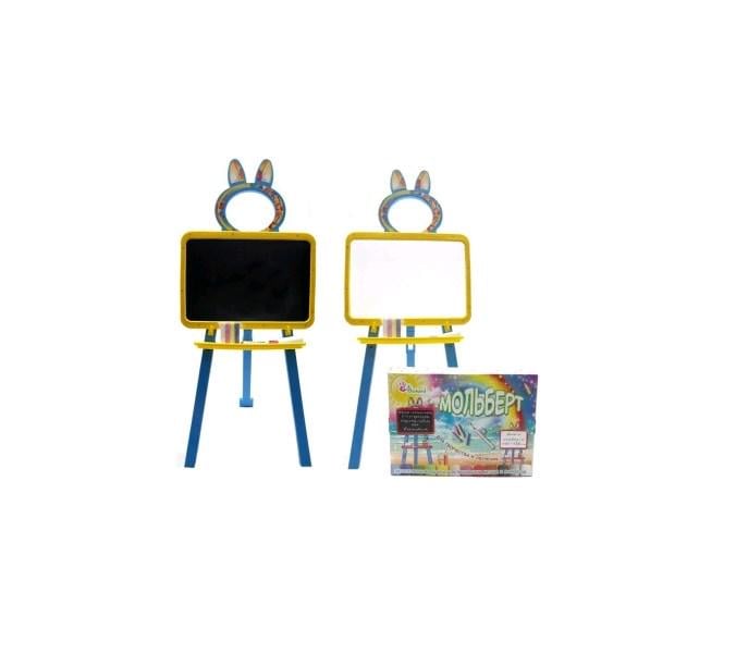 Мольберт для рисования Doloni Toys 3в1 двусторонний магнитный Желто-синий (013777/1) - фото 3 Мольберт для рисования Doloni Toys 3в1 двусторонний магнитный Желто-синий (013777/1) - фото 3