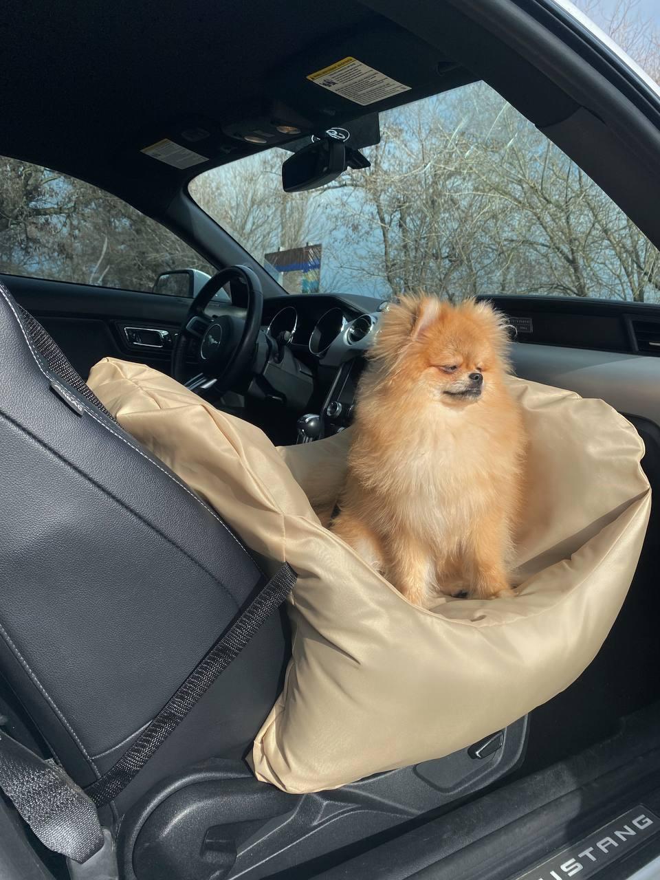 Автокресло-гамак Incor переноска для собак и кошек 40х52х52 см Бежевый (И-157) - фото 7 Автокресло-гамак Incor переноска для собак и кошек 40х52х52 см Бежевый (И-157) - фото 7