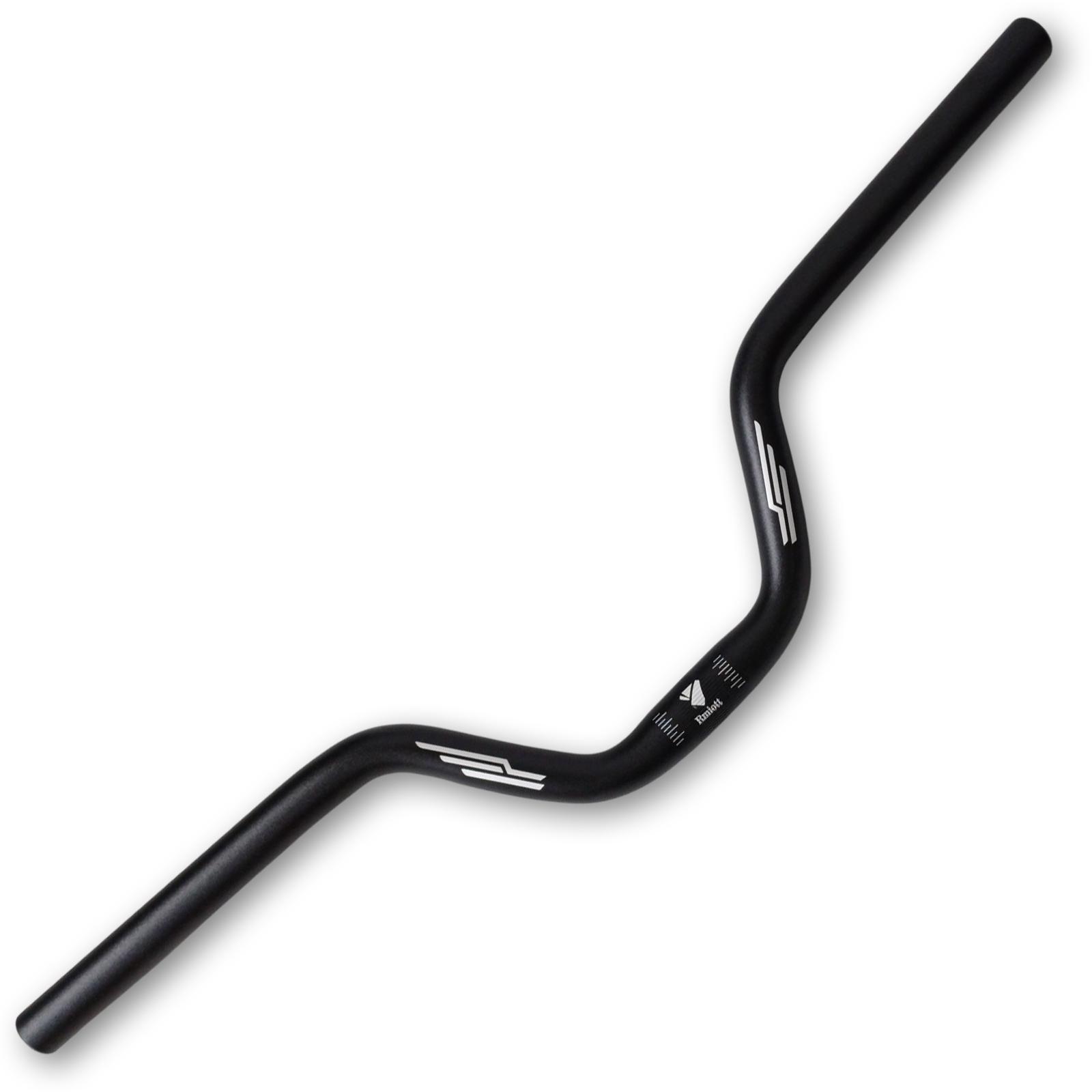 Велосипедный руль Rmiott XT-L01 25, 4 x 600 мм с подъемом 90 мм алюминиевый Черный (RT-XT-L01- 5407)