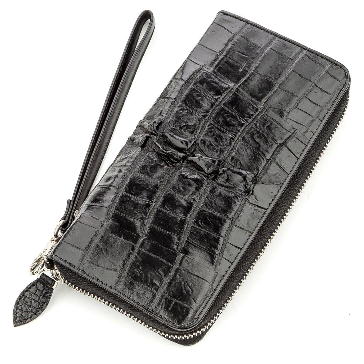 Портмоне Crocodile Leather 18569 натуральная кожа Черный