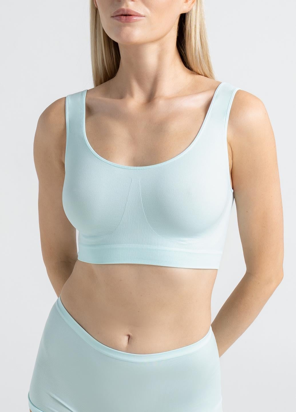 Топ безшовний Giulia TANK TOP на широких бретелях L/XL Green/Mint (36085930)