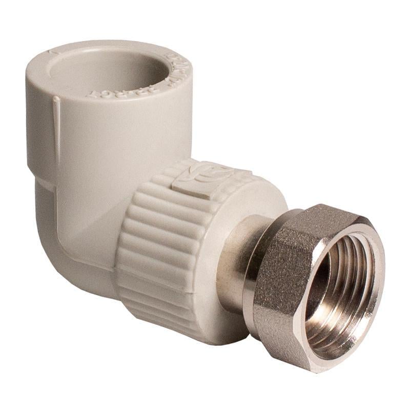 Колено REIGER PP-R с накидной гайкой РО 20 ммх1/2" (TU-20729)