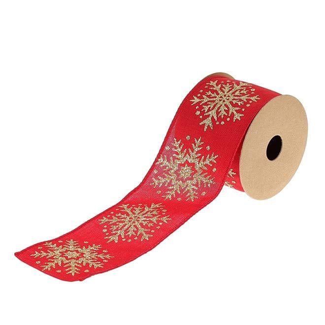 Лента декоративная с рисунком Flora 6,3 см х 2,7 м (12182)