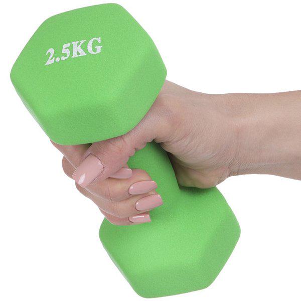 Гантели для фитнеса TA-0001 25 кг Салатовый (56508033) - фото 3 Гантели для фитнеса TA-0001 25 кг Салатовый (56508033) - фото 3