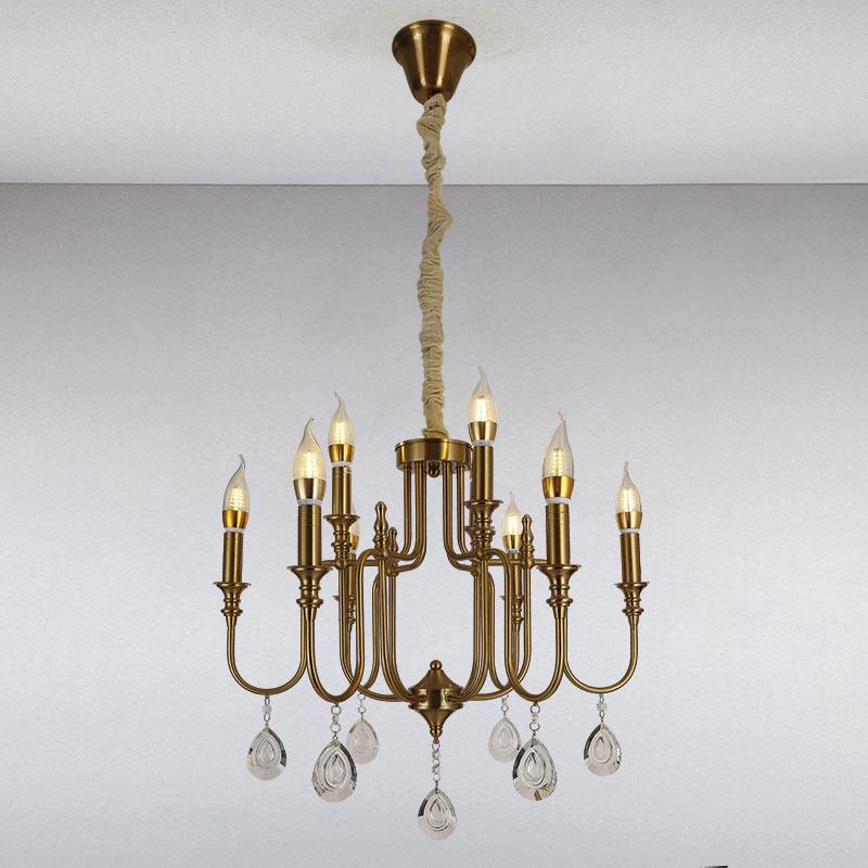 Люстра подвесная свечи Light House LS-13381-6+3 CU Бронзовый