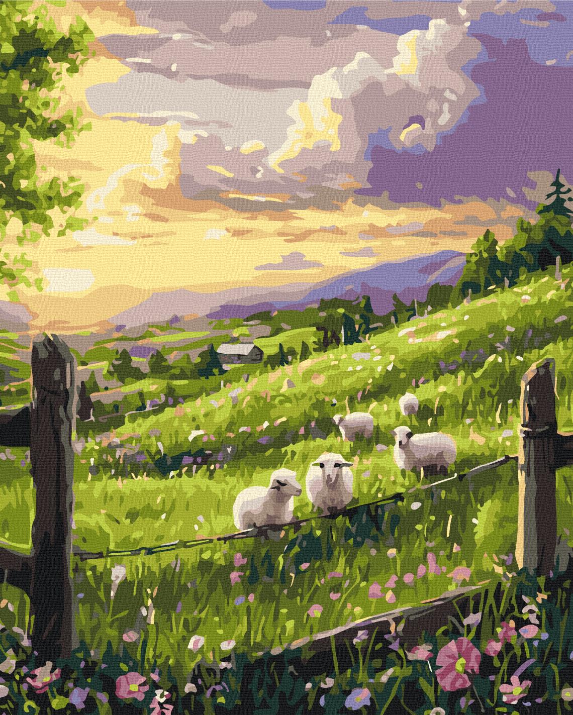 Картина по номерам Brushme Весенняя поляна 40x50 см (BS54293)