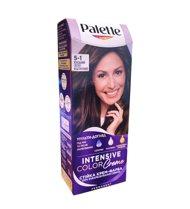 Фарба для волосся Palette New 5-1 Холодний світло-каштановий
