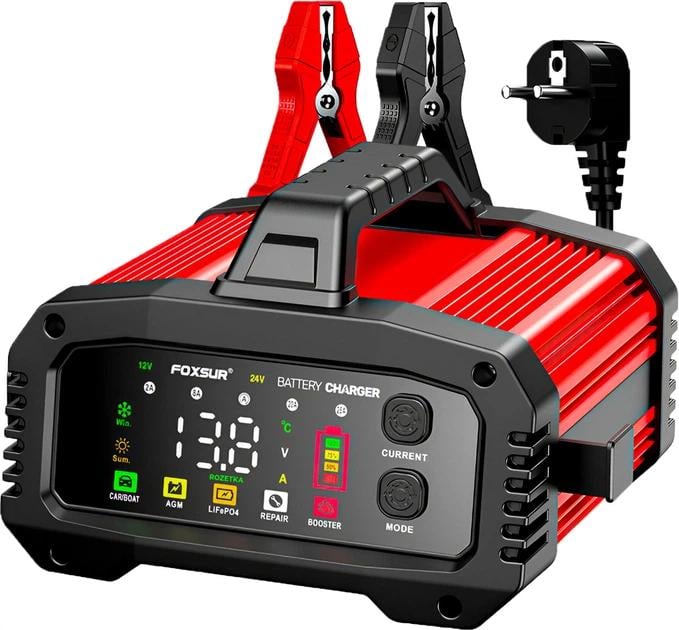 Зарядное устройство для Foxsur FPT-250 12V 25A/24V 15A для легковых и грузовых авто бустер (id_25283)
