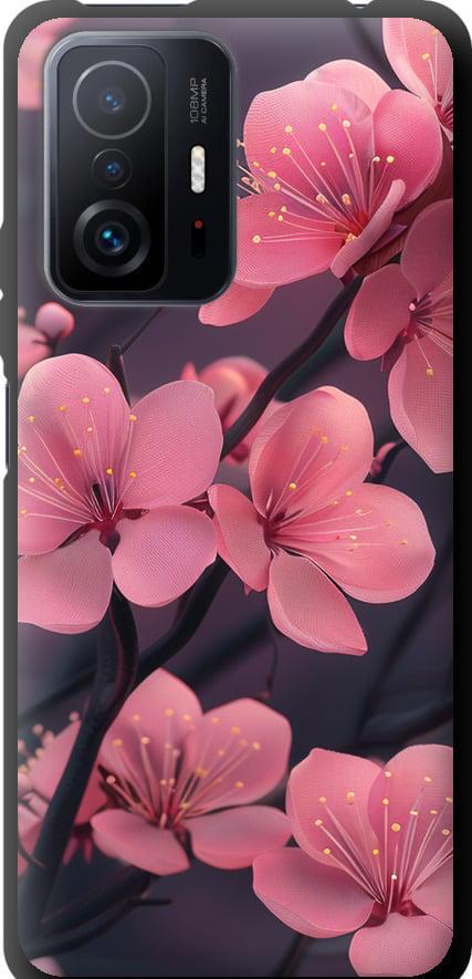 Чехол на Xiaomi 11T Пурпурная сакура (6075b-2487-42517)