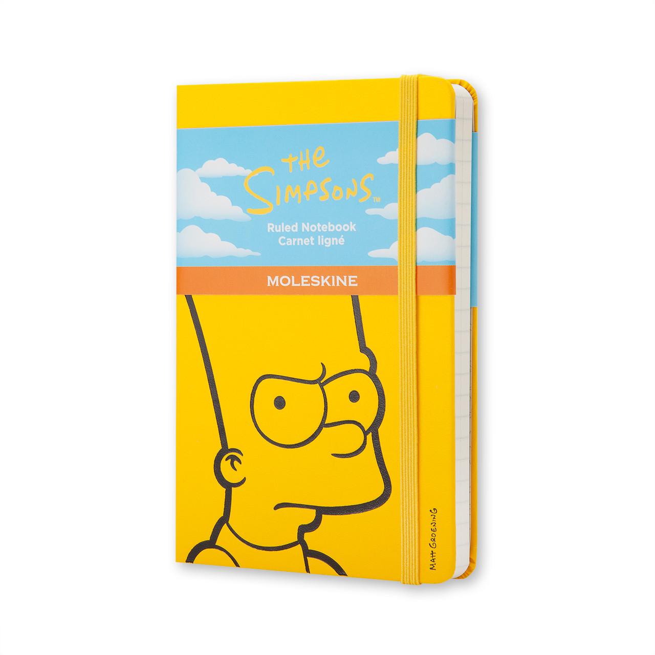 Блокнот Moleskine Limited Simpsons карманный 192 страницы в линейку 9х14 см Желтый