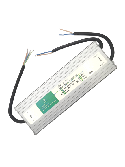 Блок питания с влагозащитой 12V 200W 16,5A 190х65х28 мм IP67 (32984) - фото 1