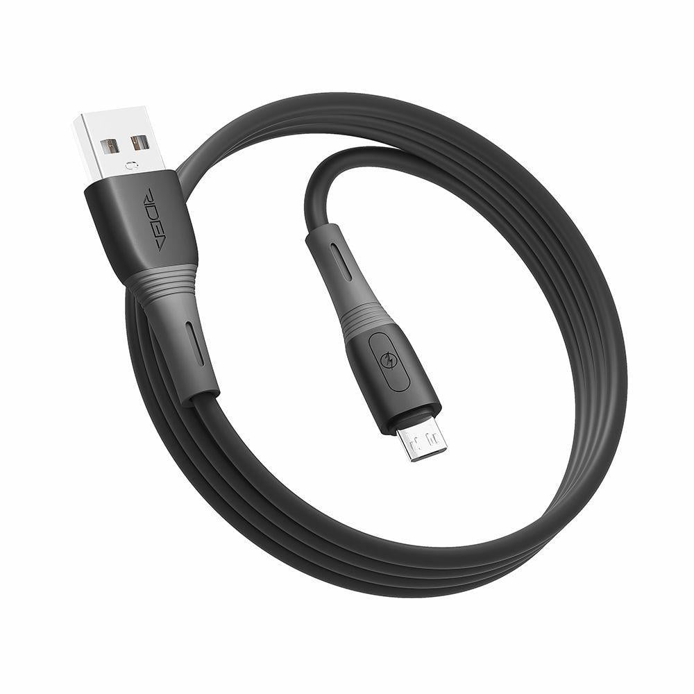 Кабель Ridea RC-M113 Spring 3A USB to Micro USB Чорний (209-00173)