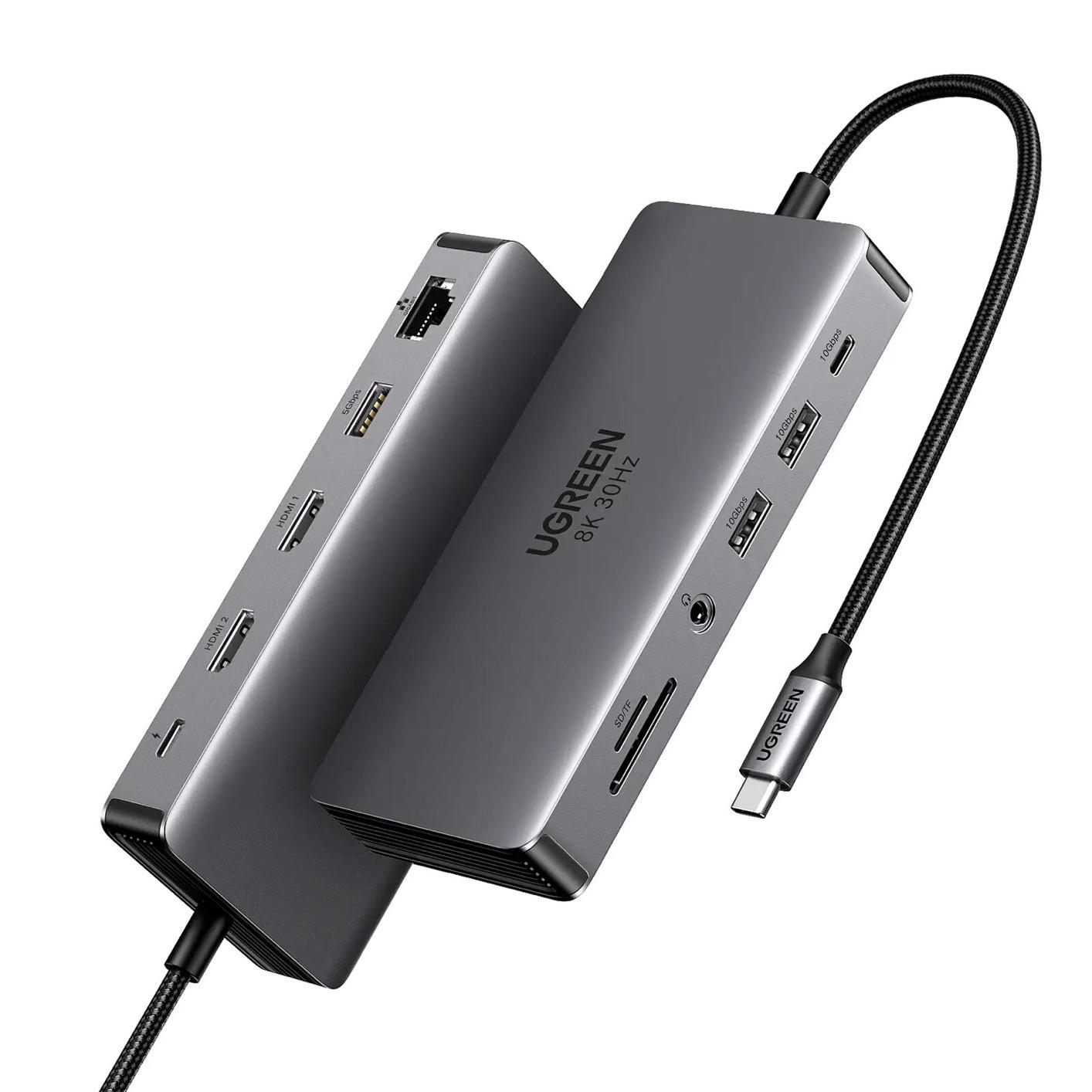 Концентратор UGREEN CM681 Type-C 11в1 Hub (15965) - фото 13