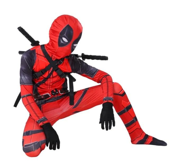 Костюм Deadpool дитячий комбінезон/балаклава/рукавички L (MA397L)