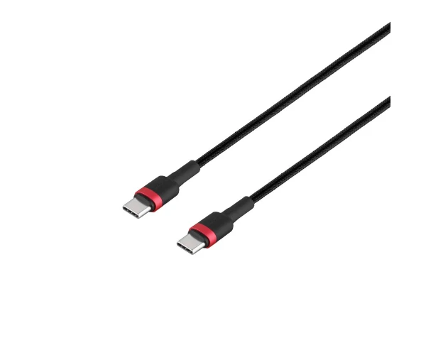 Кабель USB Baseus CATKLF-H Type-C to Type-C QC3,0 60W 20V 3A 2 м Red/Black