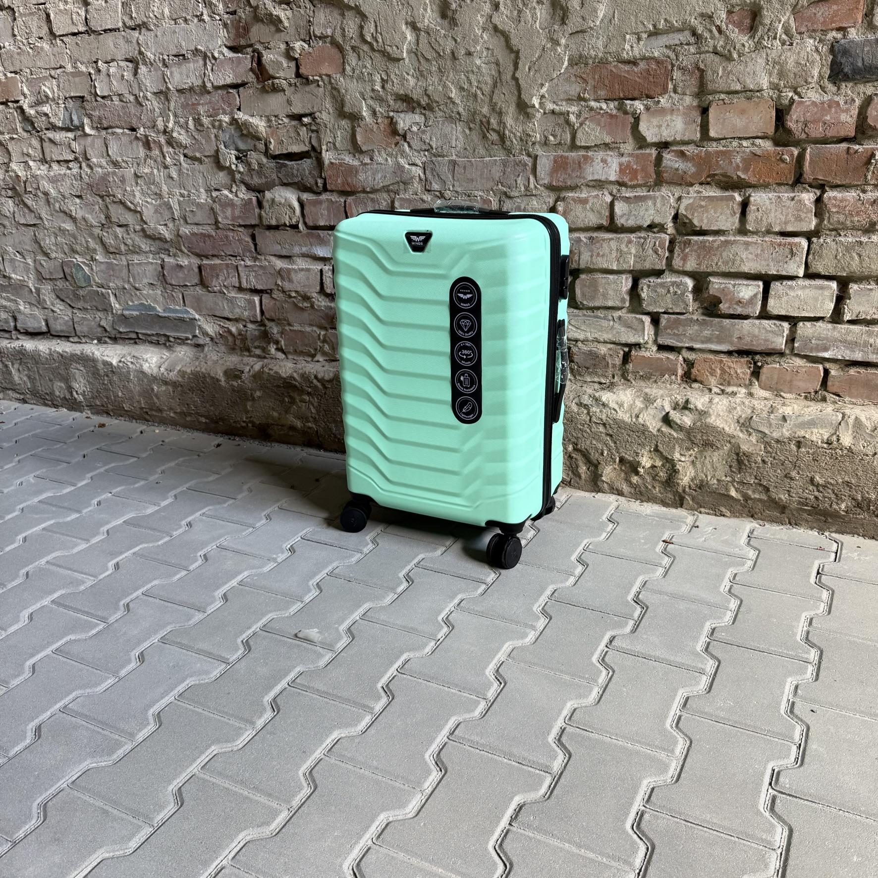 Чемодан Wings PEA01 дорожный М Мятный (26557320) - фото 4